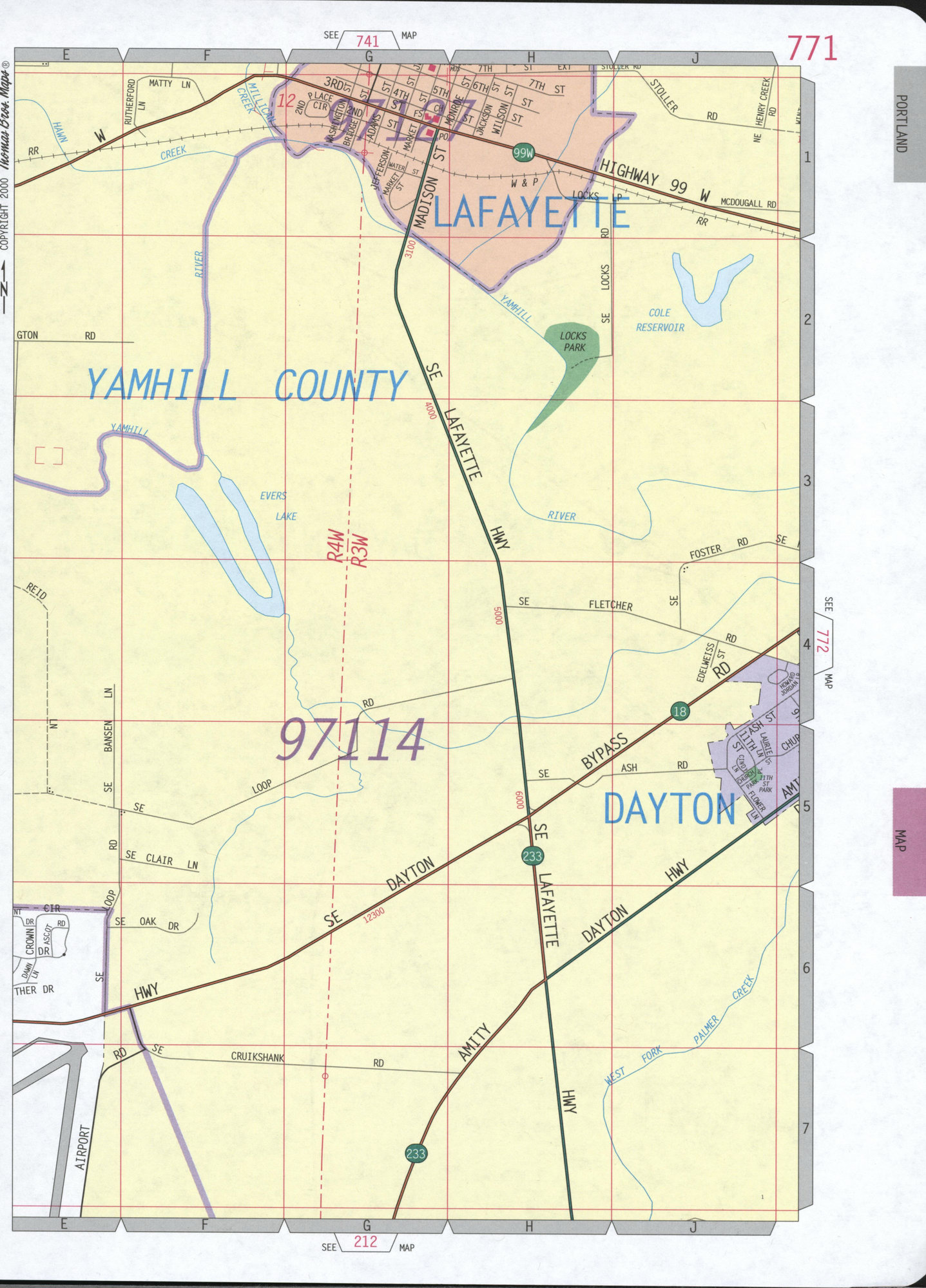 Lafayette city map